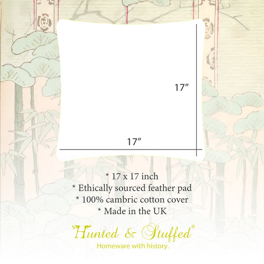17 inch square feather pillow pad by Hunted and Stuffed