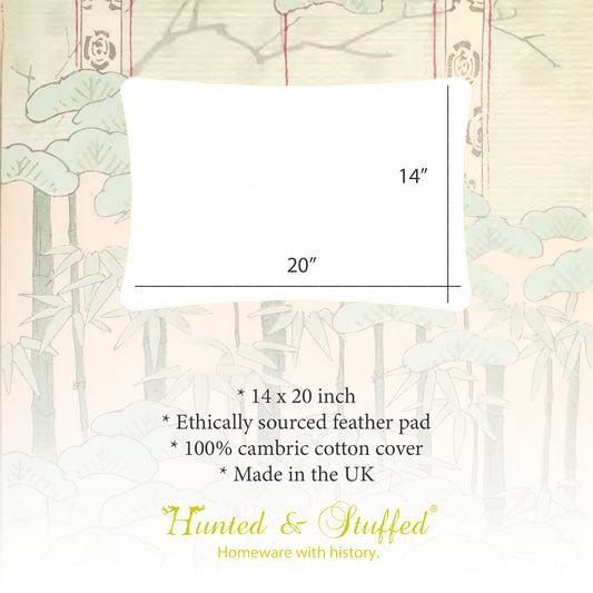 Rectangular 14 inch by 20 inch feather pillow pad by Hunted and Stuffed
