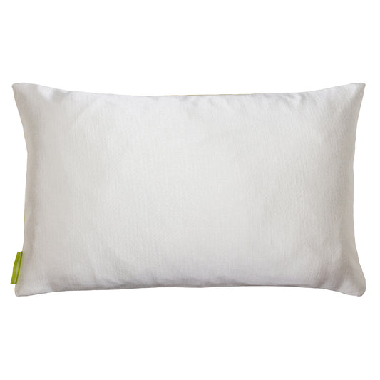 Chantilly satin rectangular pillow by Hunted and Stuffed, London.