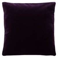 Deep purple velvet cushion reverse.