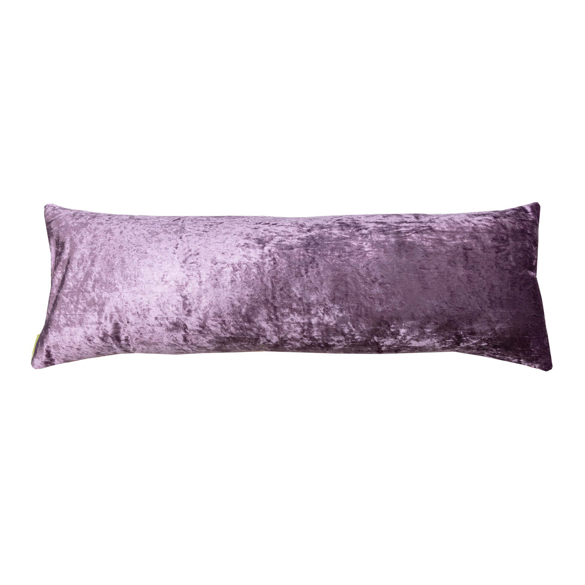 Light purple lilac velvet pillow reverse