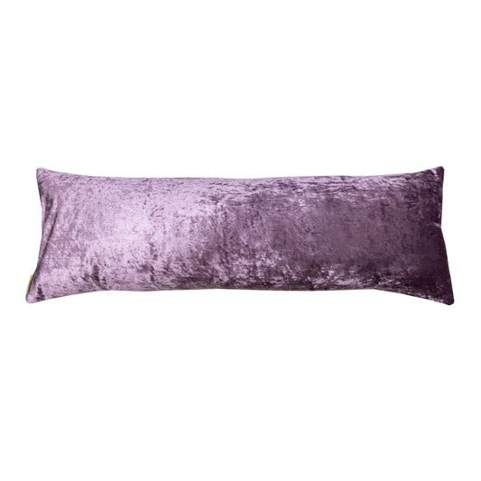 Light purple lilac velvet pillow reverse