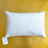 Silvery cream velvet pillow reverse by Hunted and Stuffed