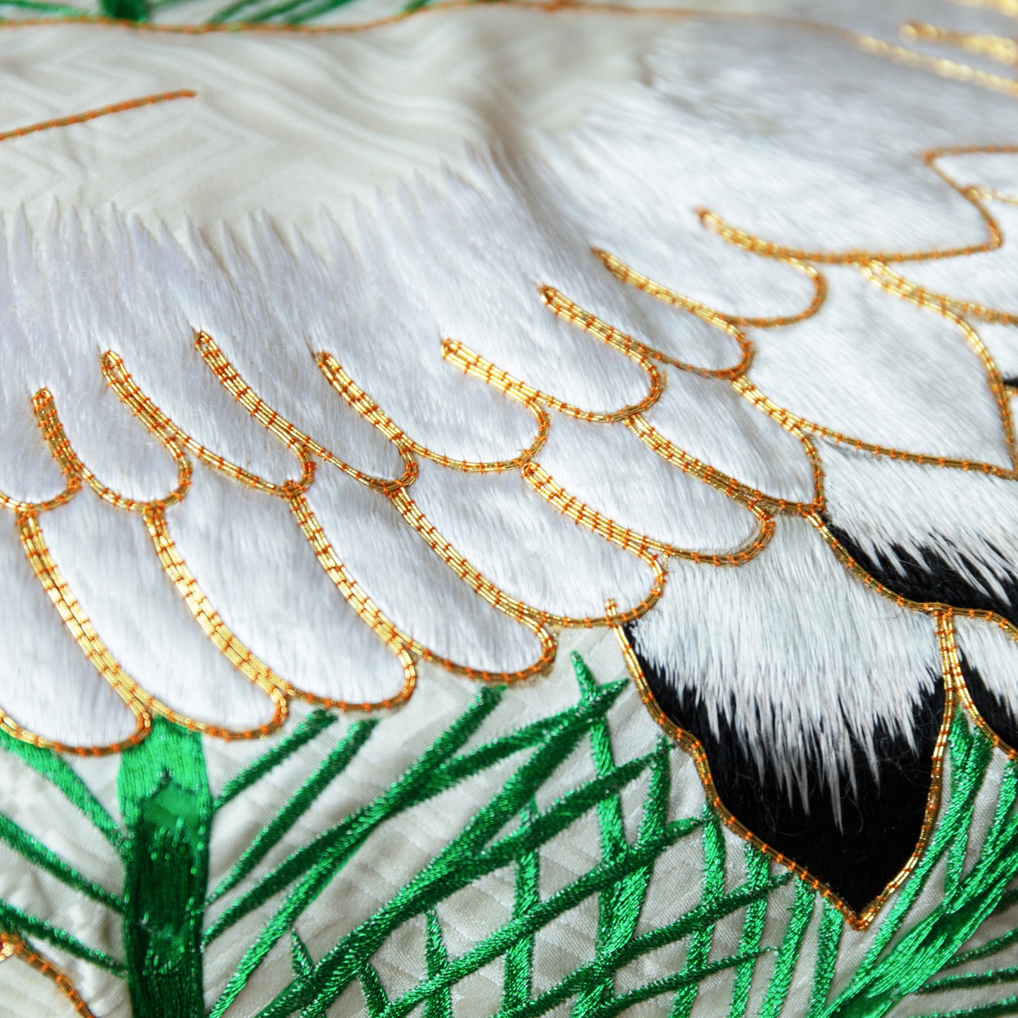 Antique uchikake throw