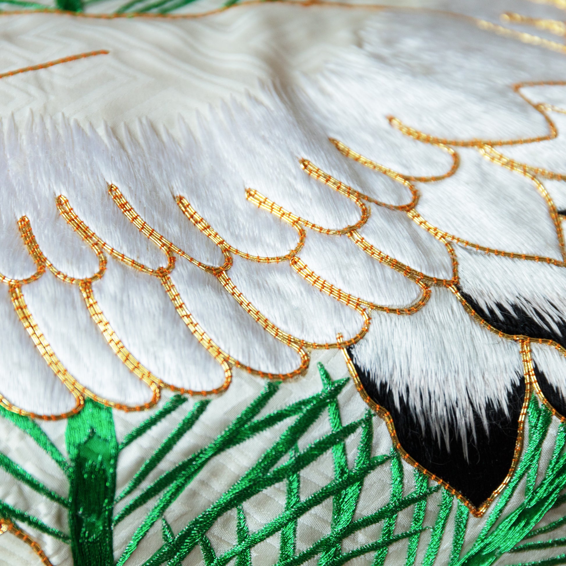 Antique uchikake throw