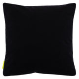 Black velvet pillow reverse