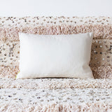 Cream Silk Cushion Back Gold Waves Pillow