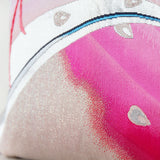 Detail Pink Silk Obi Pillow