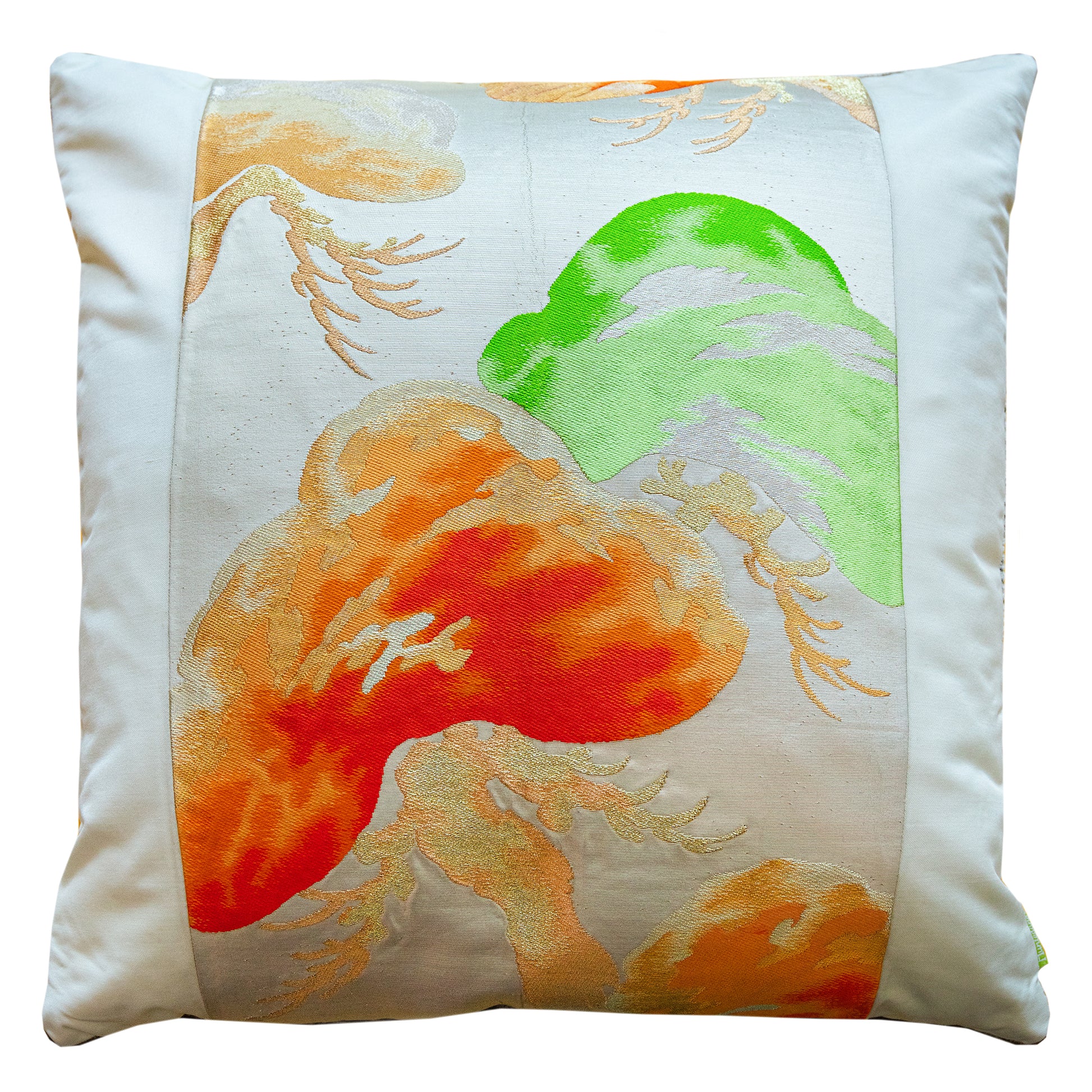 Large cream pillow 19 inches square.