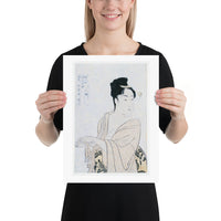 12x16" Kitagawa Utamaro Print Flirtatious Lover