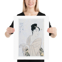 16x20" Kitagawa Utamaro Print Flirtatious Lover