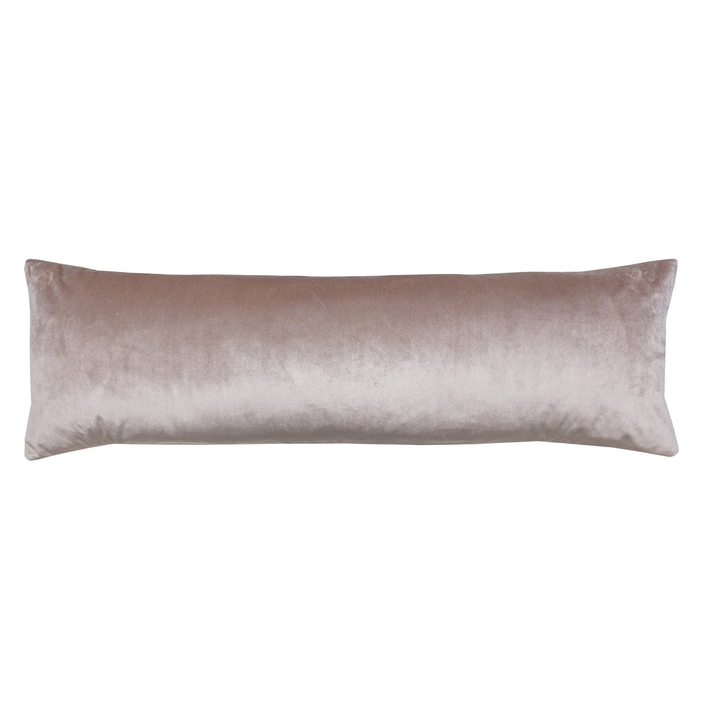 Silver velvet bolster pillow reverse