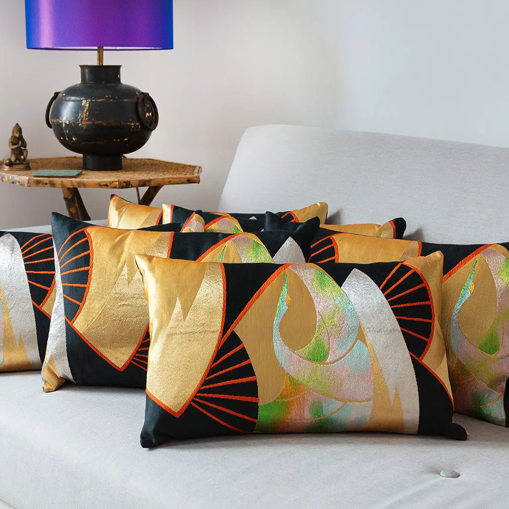 Vintage Silk Obi Cushions
