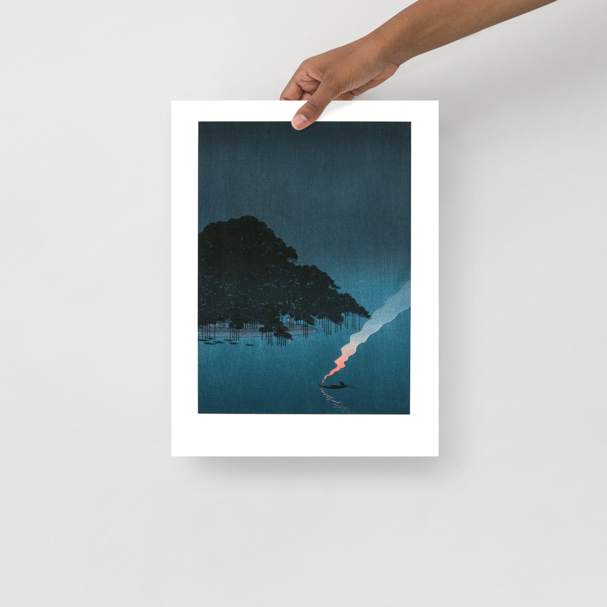 Close-up of intricate woodgrain texture highlighting the detailed night sky and subtle shading in the Pines at Night