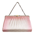 Pink silk kimono clutch purse featuring vintage Japanese ombre design from the 1960s, Hunted and Stuffed brand, hand-crafted