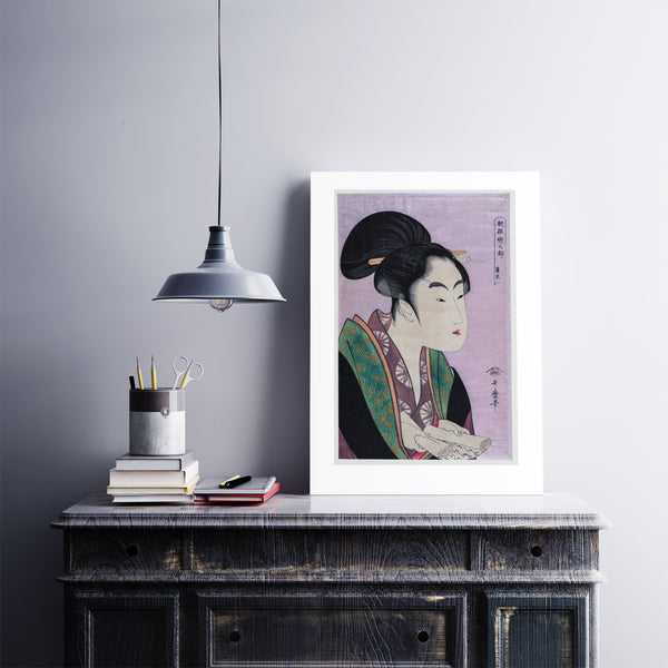 Nightly Love Antique Woodblaock Print Kitagawa Utamaro