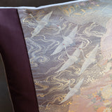 Japanese cranes tsuru antique obi pillow by Hunted and Stuffed