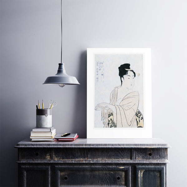 Kitagawa Utamaro Print Flirtatious Lover