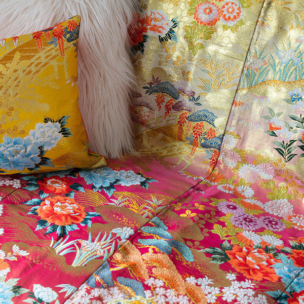Vintage shop silk throw