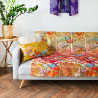Vintage Silk Throw Upcycled Luxe Wedding Kimono