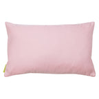 Close-up of the pink ombre silk fabric highlighting smooth texture and subtle color gradation on the Obi cushion with gold