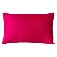 bright pink pillow reverse
