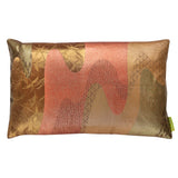 Bronze obi cushion made from vintage kimono silk