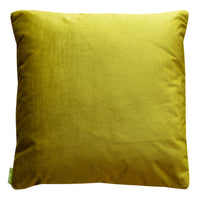 Gold Obi Cushion with Chartreuse Green Velvet