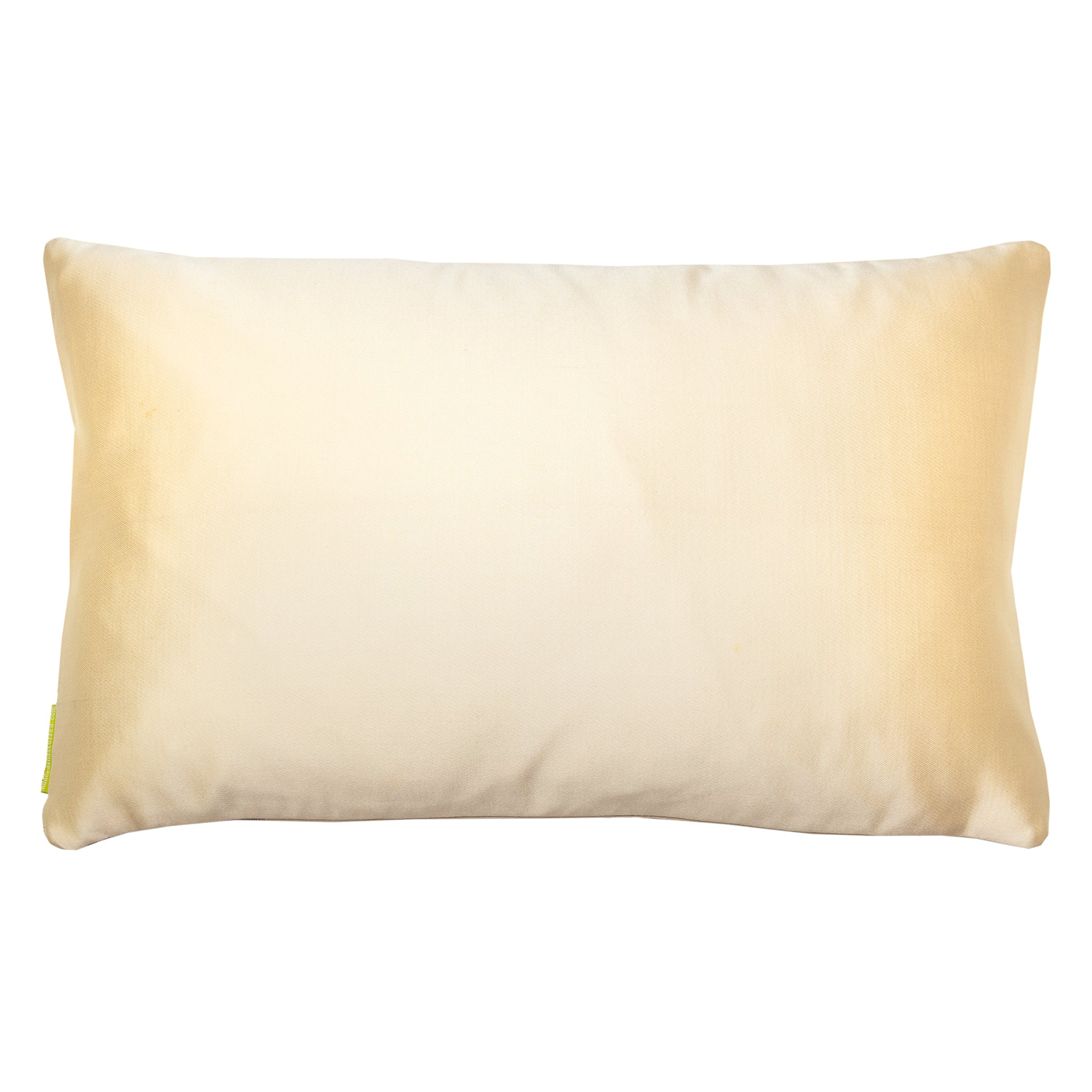 Close-up of the vibrant red hexagon Kiri flower pattern on the Obi Pillow’s textured fabric surface, highlighting intricate