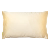 Cream silk obi pillow reverse.