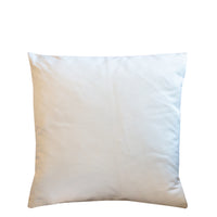 Cream silk pillow reverse.