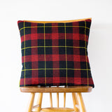 Gannex Tartan Cushion Vintage 1960s Wool Pillow