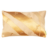 Gold bamboo pillow hollywood regency style decor by Hunted and Stuffed