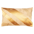 Golden Bamboo Silk Obi Cushion in cream with soft, silky texture and eco-friendly upcycled materials by Hunted and Stuffed