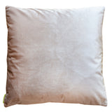 muted gold velvet pillow reverse by Hunted and Stuffed
