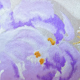 Pale Purple Floral Cushion Vintage Obi