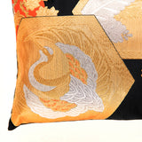 Corner of phoenix pillow by Hunted and Stuffed