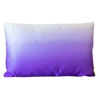 purple ombre silk pillow by hunted and stuffed