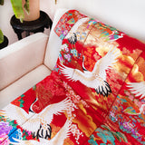 Silk kimono throw bedspread blanket by Hunted and Stuffed