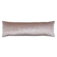 Silver velvet bolster pillow reverse