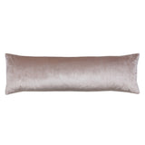 Silver velvet bolster pillow reverse
