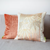 Vintage gold bamboo pillow