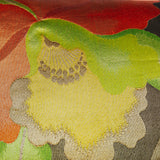 yellow and gold floral obi pillow